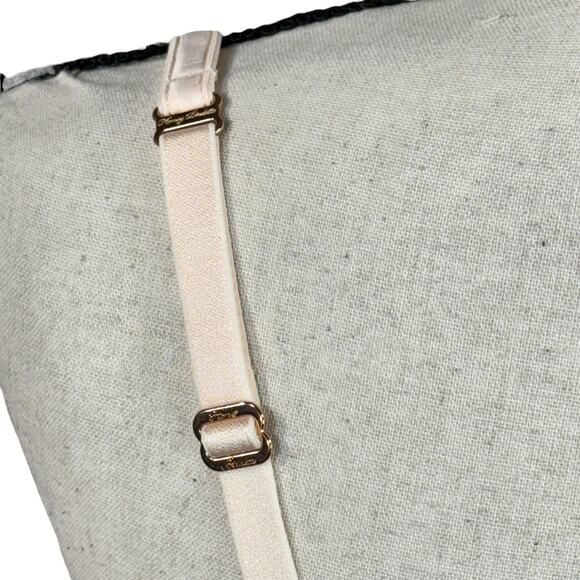 Honey Birdette SZ 34C Crystal Champagne Bra Underwire Demi Satin Adjustable New - Picture 7 of 12